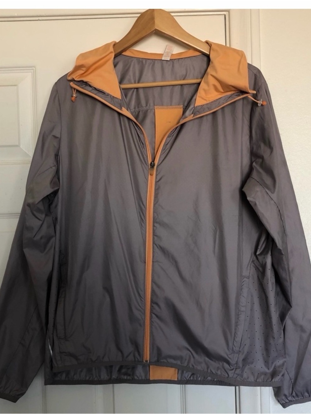 Lucy Gray & Apricot Orange Lightweight Windbreaker